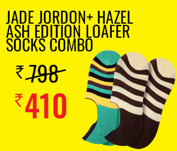 The Hazel Ash Edition Designer Loafer Socks + The Jade Jordon Edition Designer Loafer Socks, 1 Pair Each