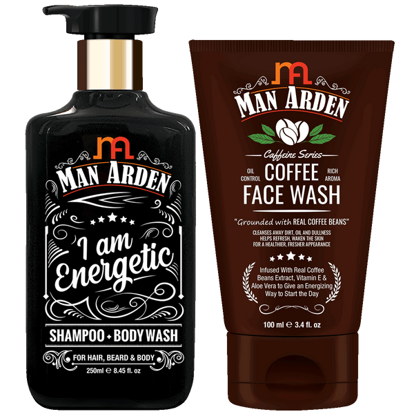Energetic Shampoo – Body Wash 250ml + Coffee Face Wash 100ml