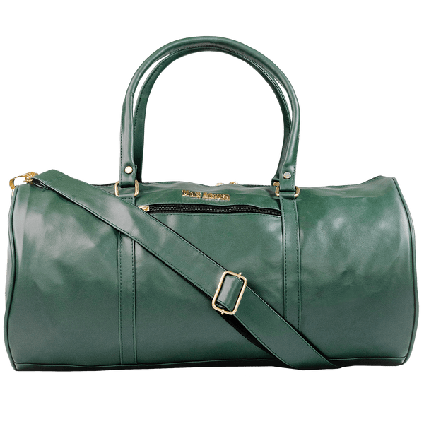 The Lincoln Green" PVC Leather Duffle Bag (Green)