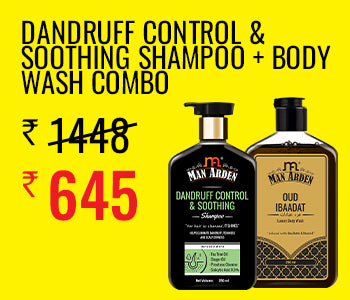 Dandruff Control & Soothing Shampoo + Oud Ibaadat Luxury Body Wash, 250ml Each