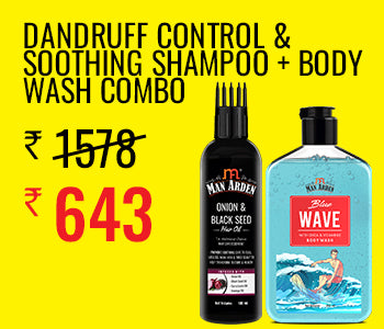 Blue Wave Luxury Body Wash , 250ml + Onion & Black Seed Hair Oil, 100 ml