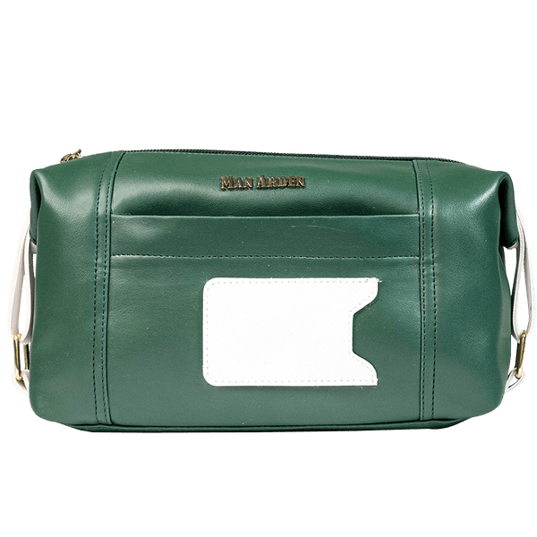 The Royal Emerald " PVC Leather Toiletry Bag (Green)