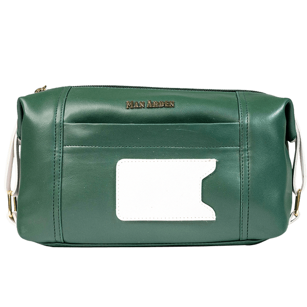 "The Royal Emerald " PVC Leather Toiletry Bag (Green)