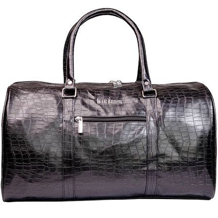 "The Bold & Brazen" PVC Leather Duffle Bag(Black)
