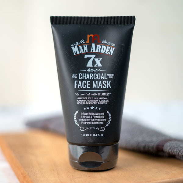 7X Activated Charcoal Face Mask, 100ml