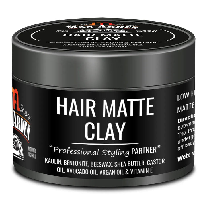 Hair Matte Clay, Matte Finish, Medium to High Hold, 50 gm – Manarden