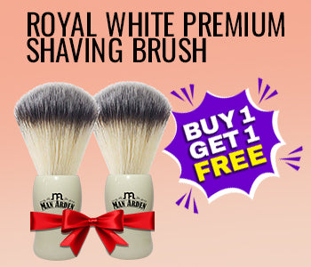 Royal White Premium Shaving Brush, Pack of 2