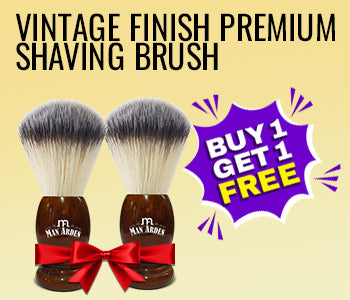 Vintage Finish Premium Shaving Brush, Pack of 2