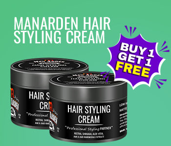 Hair Styling Cream, Gloss Finish, Medium Hold, 50 gm, Pack of 2