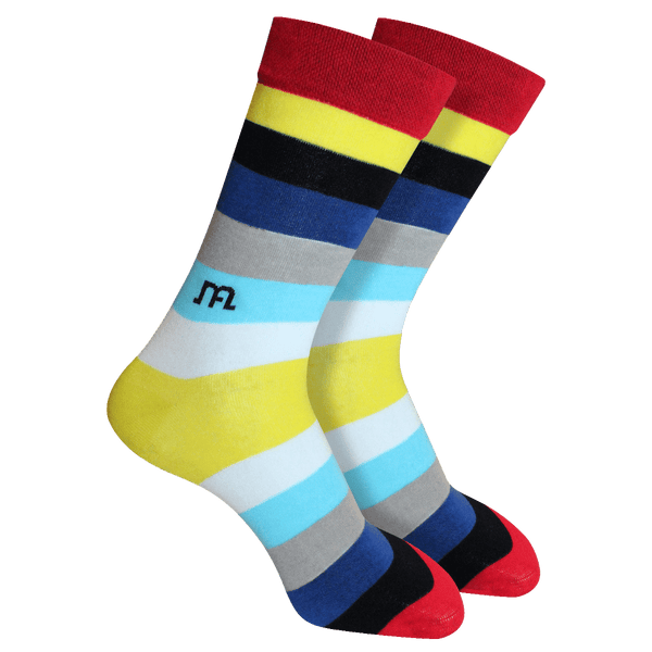 Cock-a-Hoop Stripes Designer Socks