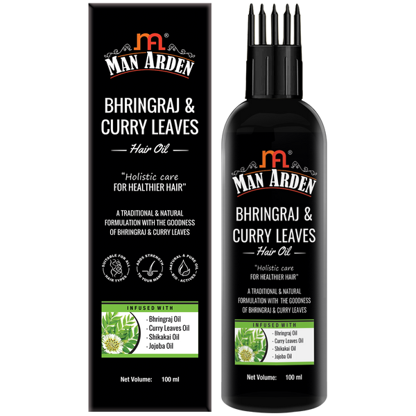 Bhringraj &amp; Curry Leaves Hair Oil, 100ml